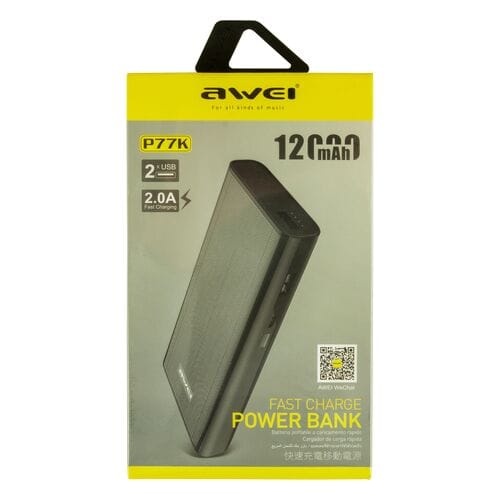 Power Bank Awei P77K 12000 мАч