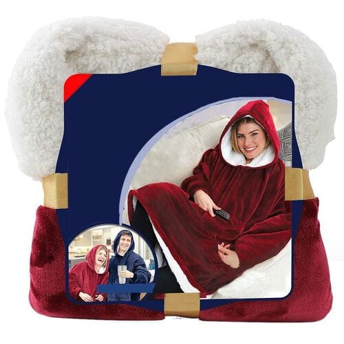 Толстовка плед с капюшоном Huggle Hoodie