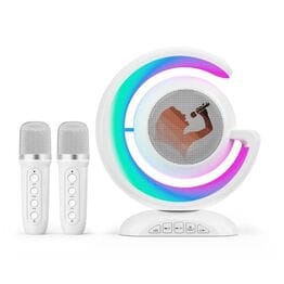 Портативный Bluetooth динамик с 2 микрофонами... Портативный Bluetooth динамик с 2 микрофонами...