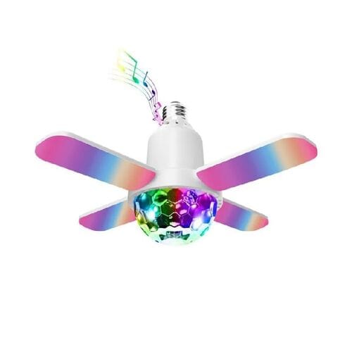 Проектор лампа музыкальная 4 лепестка RGB