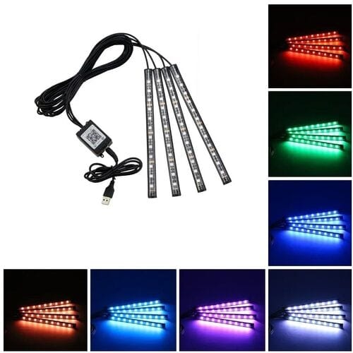 Automobile atmosphere lamp RGB подсветка свет...