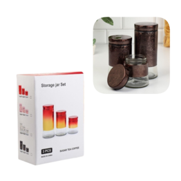 Storage jar set комплект банок стеклянных Storage jar set комплект банок стеклянных