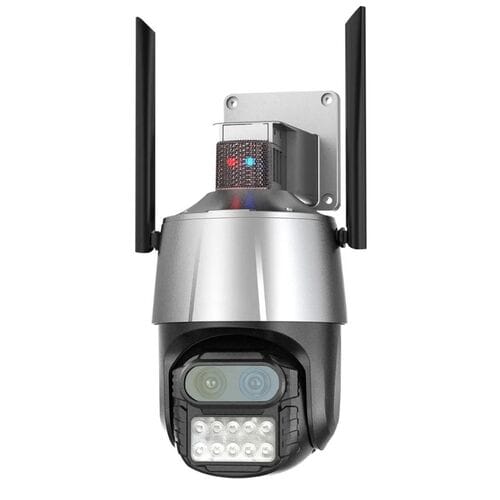 4K камера видеонаблюдения Wi-Fi 2 объектива с...