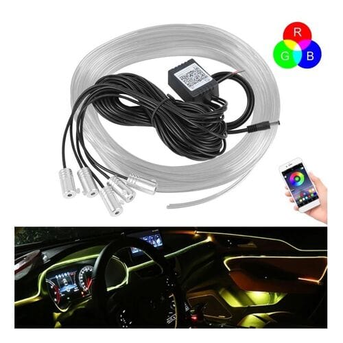 RGB шнур лента для подсветки автосалона