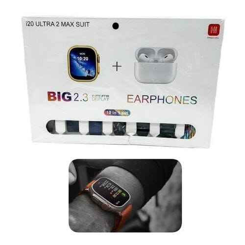 i20 ULTRA 3 MAX смарт часы с наушниками 7 рем...