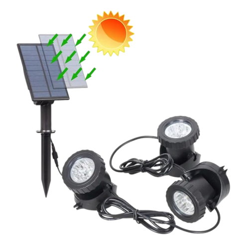 Фонари садовые солнечные с RGB свечением