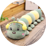 Мягкая игрушка Гусеница 100 см