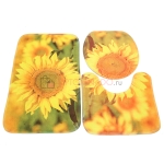 Набор ковриков для ванной и туалета Bath Mat Set 3 шт