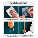Wall-Hung Toilet Brush силиконовый ершик для туалета