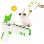 Rebound cat gun пистолет игрушка для кошек
