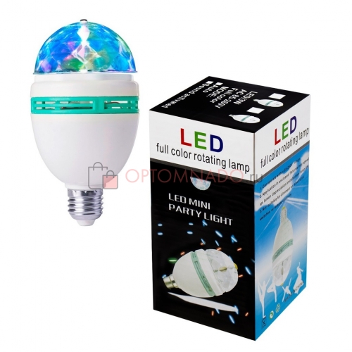 LED mini party light диско лампа вращающаяся