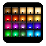 LED RGBW Bulb лампа цветная с пультом