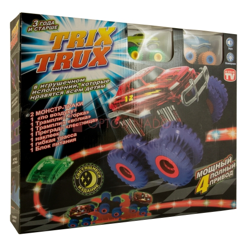 Монстр Траки Trix Trux с 2 машинками