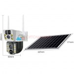 V380 Pro 4G камера видеонаблюдения солнечная 2 объектива