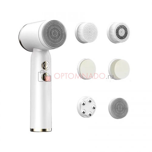 Facial Cleansing Brush аппарат для чистки кожи лица с 6 насадками