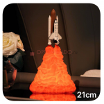 Космический шаттл светильник 3D