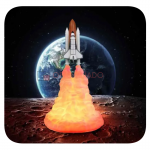 Космический шаттл светильник 3D