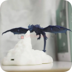 Извергающий пламя Дракон светильник 3D