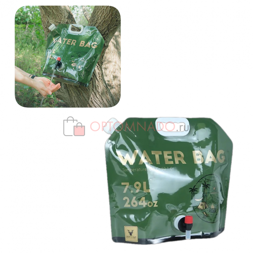 Water Bag канистра рукомойник с краном складная