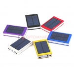 Внешний аккумулятор на солнечной батарее со светодиодным фонарем Solar power bank 20000 mAh