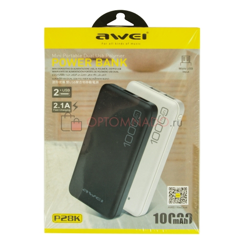 Power Bank Awei P28K 10000 мАч